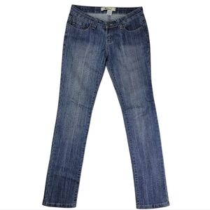 West Seal Junior Womens Faded Blue Skinny Jeans Size 7